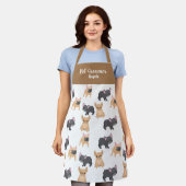 Tablier Groomer pour animaux de compagnie personnalisé Tan (Porté)