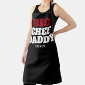 Tablier Gros Chef Daddy Citation Drôle Grillage personnali (Insitu)