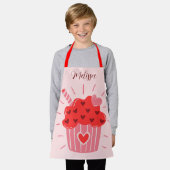 Tablier Gros Cupcake Red Heart Kids (Porté)