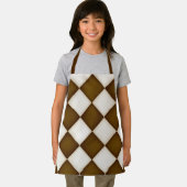 Tablier Gros diamants blancs Brown et antiques Petits (Insitu)