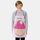 Tablier Gros Gâteau Enfant Rose (Porté)