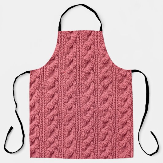 Tablier Gros plan du motif de la texture du pull. (Recto)
