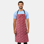 Tablier Gros plan du motif de la texture du pull. (Porté)