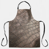 Tablier Gros plan en cuir élégant : Motif texturé (Recto)