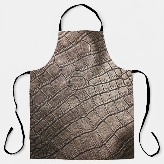 Tablier Gros plan en cuir élégant : Motif texturé (Recto)