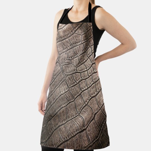 Tablier Gros plan en cuir élégant : Motif texturé (Insitu)