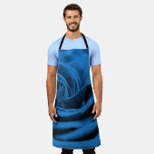 Tablier Gros plan rose bleue rouge, macro beauté. (Porté)