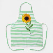 Tablier Gros tournesol rayé (Recto)