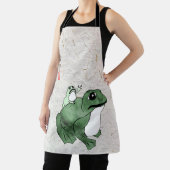 Tablier Grosse grenouille Petit crapaud japonais 19e siècl (Insitu)