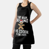 Tablier Grossesse de Noël drôle Homme derrière le biscuit (Insitu)