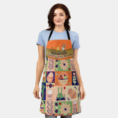 Tablier Grotte de collage couleur Whimsical (Porté)