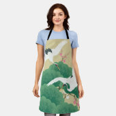 Tablier Grue et pin japonais (Porté)