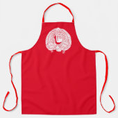 Tablier Grue et tortue (Recto)