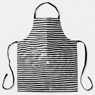 Tablier grunge art abstrait brut aléatoire lignes horizont