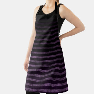 Tablier Grunge Ombre noir et violet