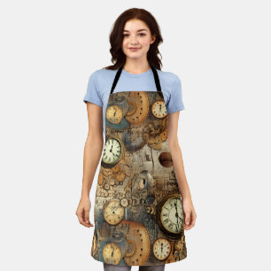 Tablier Grunge Rustic Steampunk Horloge (10)
