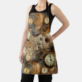 Tablier Grunge Rustic Steampunk Horloge (10) (Insitu)
