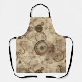 Tablier Grunge Rustic Steampunk Horloge (11) (Recto)