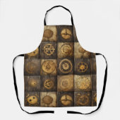 Tablier Grunge Rustic Steampunk Horloge (15) (Recto)