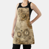 Tablier Grunge Rustic Steampunk Horloge (2) (Insitu)