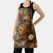 Tablier Grunge Rustic Steampunk Horloge (3) (Insitu)