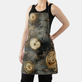 Tablier Grunge Rustic Steampunk Horloge (8) (Insitu)