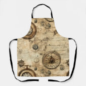 Tablier Grunge Rustic Steampunk Horloge (9) (Recto)