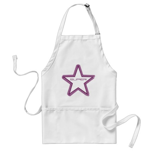 Tablier Grunge Superstar Apron, Violet (Devant)