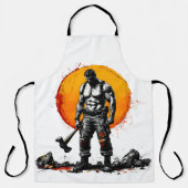 Tablier guerrier barbare médiéval imaginaire hummer force (Recto)