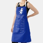 Tablier Guide de la viande Température Bleu égyptien, chef (Insitu)