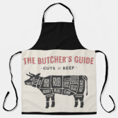 Tablier Guide des bouchers Coupes de boeuf (Recto)