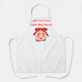 Tablier Guillemets mignons, forme du coeur, lumière des bo (Recto)