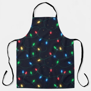 Tablier Guirlande de lumières de Noël sans couture