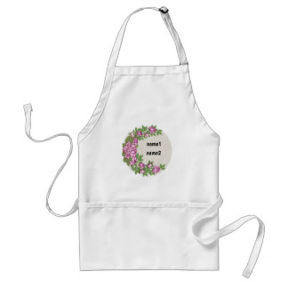 Tablier guirlande rose