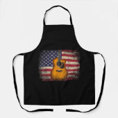 Tablier Guitar 4th of July Venin American Flag USA - Count (Recto)