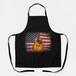 Tablier Guitar 4th of July Venin American Flag USA - Count