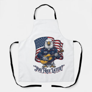 Tablier Guitare Vintage Eagle Patriotique