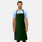 Tablier Gunn tartan vert noir plaid (Porté)