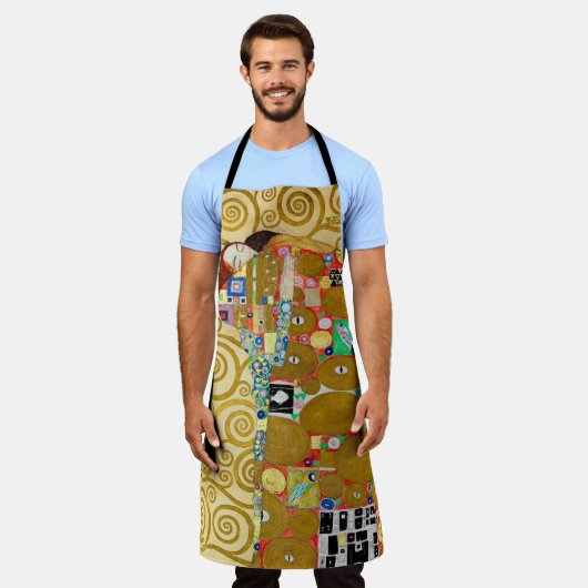 Tablier Gustav Klimt Exécution Nouveau Couple (Porté)