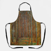 Tablier Gustav Klimt - Forêt de pins de Tannenwald (Recto)