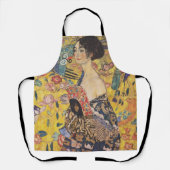 Tablier Gustav Klimt-Lady avec ventilateur | (Recto)