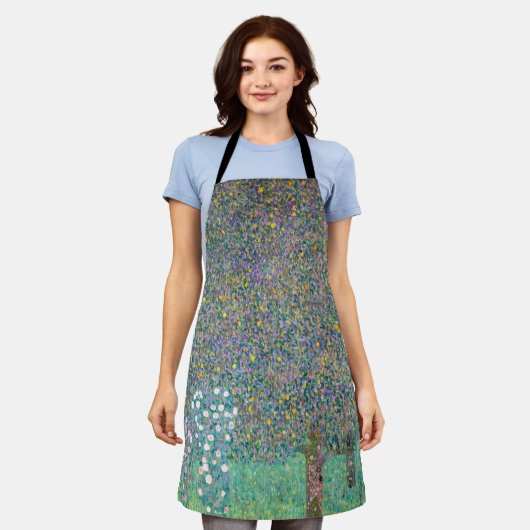 Tablier Gustav Klimt - Rosiers sous les arbres (Porté)
