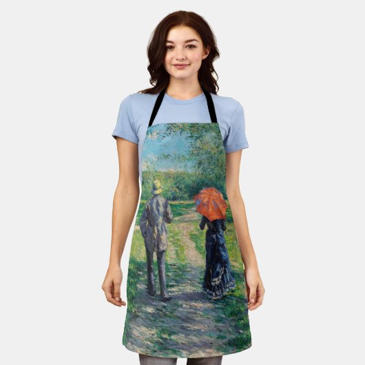 Tablier Gustave Caillebotte - Le chemin vers le haut (Porté)