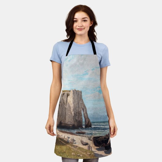 Tablier Gustave Courbet - Falaises à Etretat après la temp (Porté)