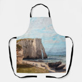 Tablier Gustave Courbet - Falaises à Etretat après la temp (Recto)