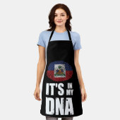 Tablier Haïti c'est dans mon ADN empreintes digitales drap (Porté)