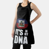 Tablier Haïti c'est dans mon ADN empreintes digitales drap (Insitu)