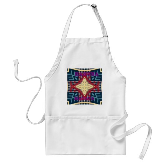Tablier Hakuna Matata Texte Hope Art Abstrait Design d'imp (Devant)