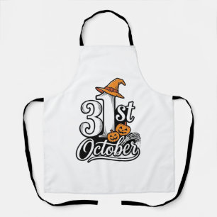 Tablier Halloween 31 octobre typographie conception de t-s