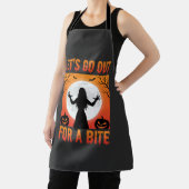 Tablier Halloween Allons Sortir Pour Une Morsure Horreur (Insitu)